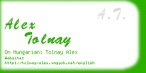alex tolnay business card